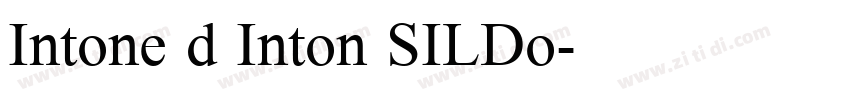 Intone d Inton SILDo字体转换